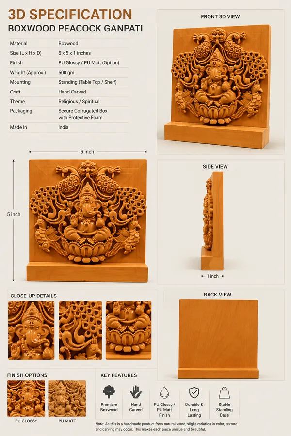 Peacock_Ganpati_Boxwood_Hand-Carved_Wall_Relief_Panel_Light_Cream