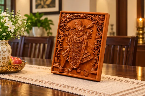 Shrinath_Ji_Teakwood_Hand-Carved_Wall_Relief_Panel_Brown