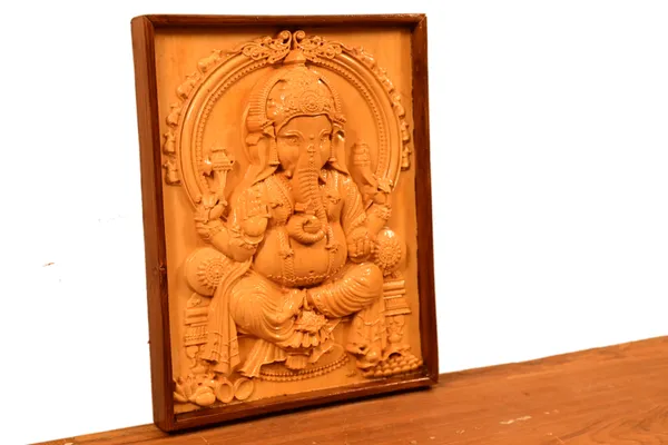 Ganesha_Boxwood_Hand-Carved_Wall_Relief_Panel_Light_Cream