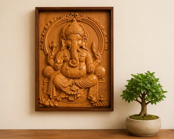 Ganesha_Boxwood_Hand-Carved_Wall_Relief_Panel_Light_Cream
