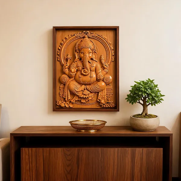 Ganesha_Boxwood_Hand-Carved_Wall_Relief_Panel_Light_Cream