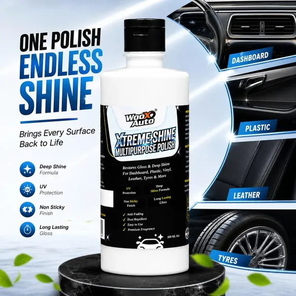 Wooxauto_Wash_&_Shine_Combo_|_Maxclean_Car_&_Bike_Shampoo_500ml_+_Xtreme_Shine_Multipurpose_Polish_500ml_|_Car_Cleaning_&_Polishing_Kit