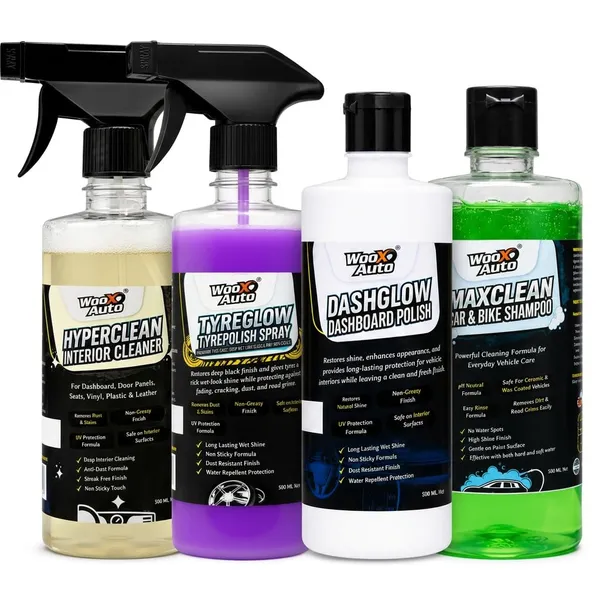 Wooxauto_Complete_Car_Care_Combo_|_Hyperclean_Interior_Cleaner_+_Tyre_Glow_+_Dashglow_+_Maxclean_Shampoo_|_4-Product_Car_Detailing_Kit_|_2000ml_Total