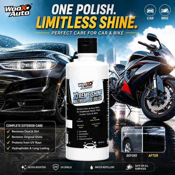 Wooxauto_Xtreme_Shine_Multipurpose_Polish_|_Car_Body_Polish_|_Removes_Swirl_Marks_&_Fine_Scratches_|_Restores_Gloss_&_Shine_|_For_Cars_&_Bikes