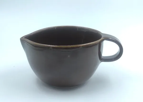Studio_Pottery_Cream_&_Milk_Jar_In_Gloss_Finish|_Sauce_Boat|_Handglazed_Ceramic_Serveware|_Ceramic_Creamer_For_Coffee-Tea_With_A_Handle|_Milk_Jar_(Chocolate_Brown)