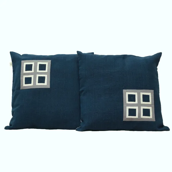 Indigo_Malkha_Cushion_Covers(Set_Of_2)|16"X16"