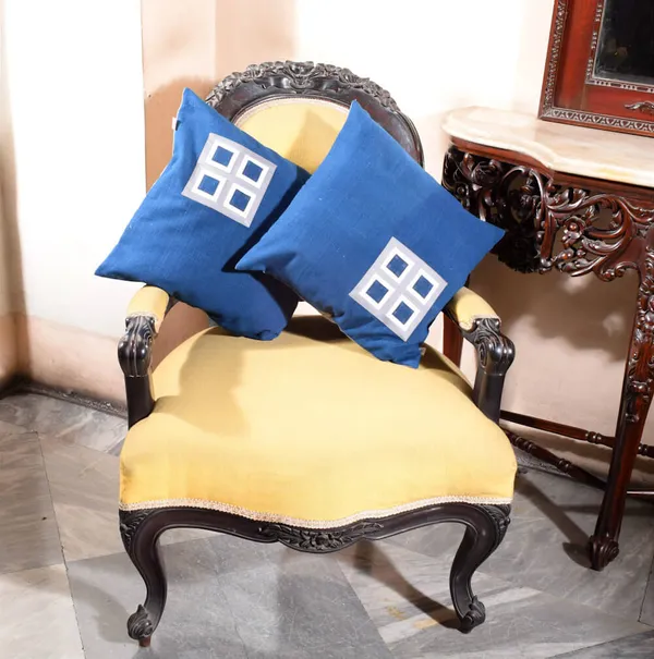 Indigo_Malkha_Cushion_Covers(Set_Of_2)|16"X16"