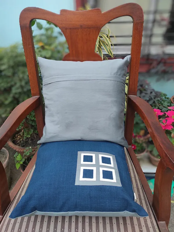 Indigo_Malkha_Cushion_Covers(Set_Of_2)|16"X16"