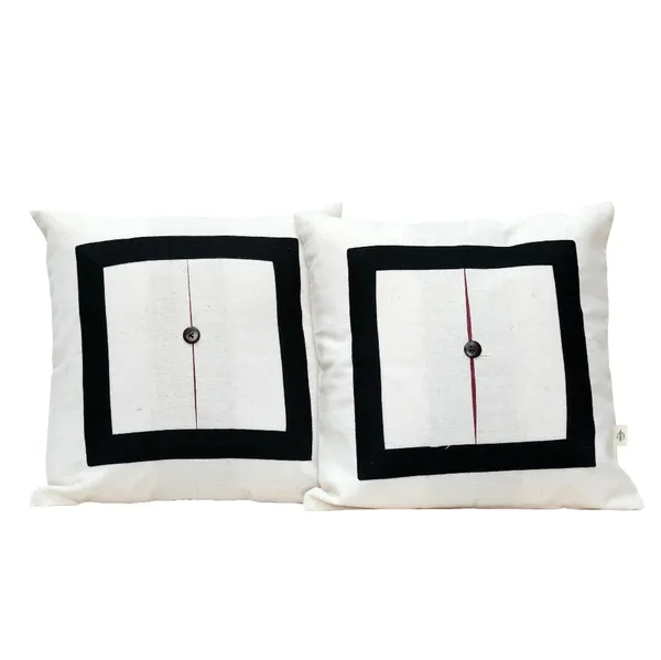 Black_&_Cream_Malkha_Cushion_Covers(Set_Of_2)|_12"X12"