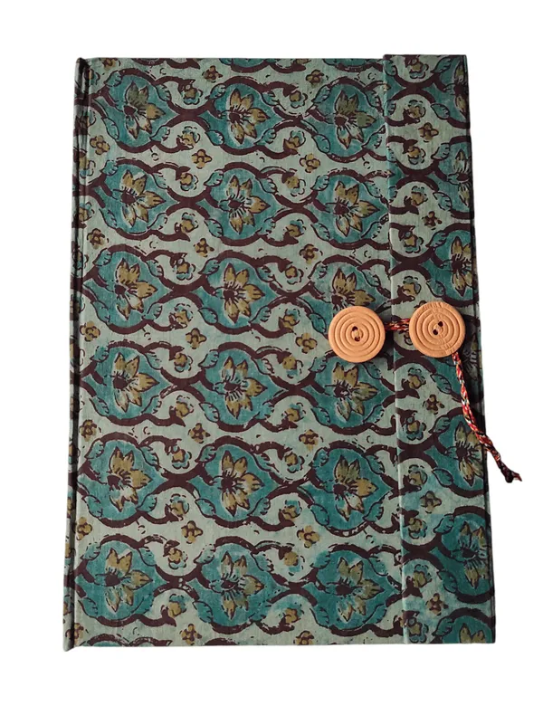 Floral_Block_Printed_Hard_Bound_Fabric_Sketch_Books,_A4_Doodle_Book_Handcrafted_Fabric_Cover,_For_Sketching_And_Writing_(Brown-Red)