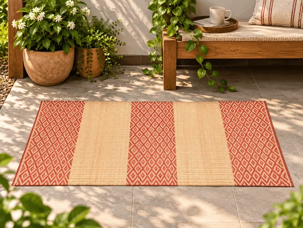 Handcrafted_Natural_Fiber_Floor_Mat_(Beige-Red)|_6Ftx3Ft_Mat
