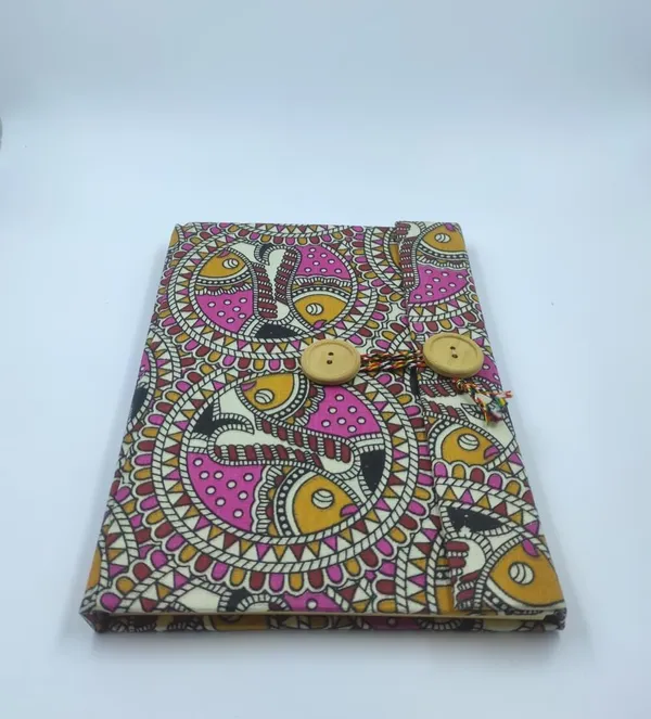 Handmade_Pink-Black_Quirky_Fish_Block_Printed_Fabric_Cover_Notebook