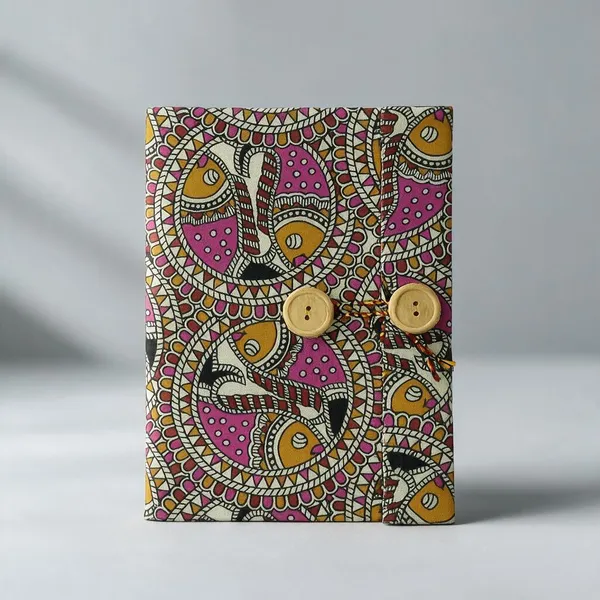 Handmade_Pink-Black_Quirky_Fish_Block_Printed_Fabric_Cover_Notebook