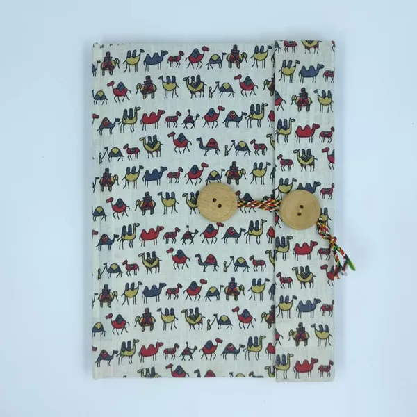 Handmade_Royal_Blue_Fish_Block_Printed_Fabric_Cover_Notebook