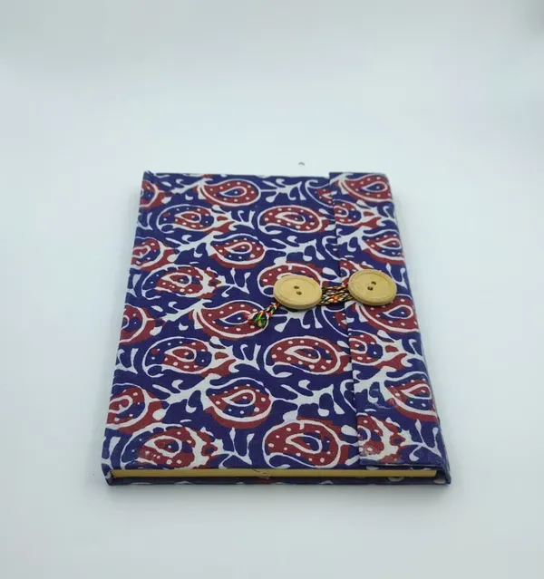 Handmade_Red-Blue-White_Paisley_Block_Printed_Fabric_Cover_Notebook