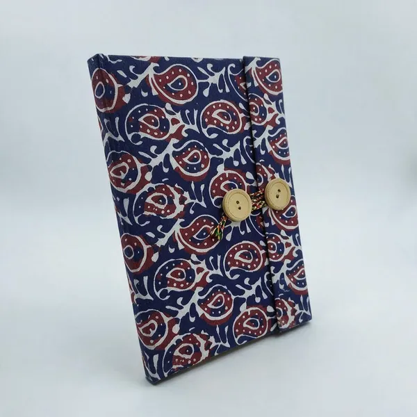 Handmade_Red-Blue-White_Paisley_Block_Printed_Fabric_Cover_Notebook