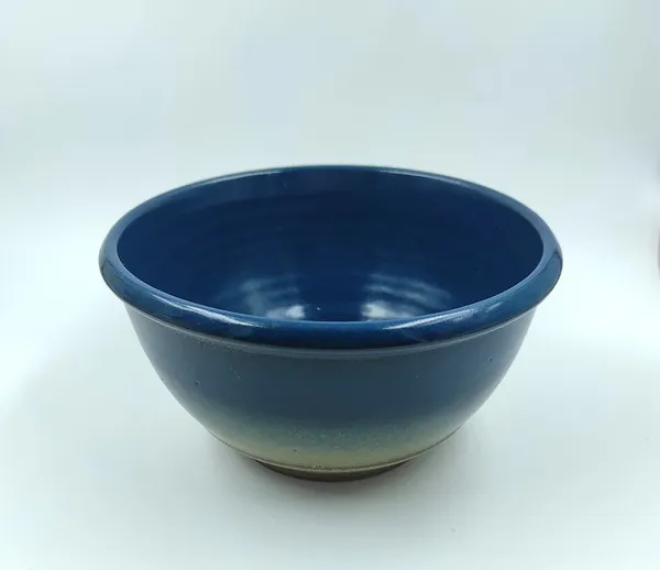 Studio_Pottery_Stoneware_Salad_Bowl|_Dual-Glazed_In_Blue_And_Yellow_Gloss_Finish|_Handglazed_Premium_Serveware|_Handcrafted_Ceramic_Serveware|Perfect_For_Salads,_Serving,_And_Décor|_6"_Diameter,_3.5"_Height