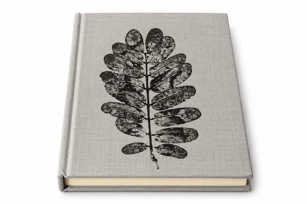 Handmade_Ecoprint_Fabric_Cover_Notebook(Grey)