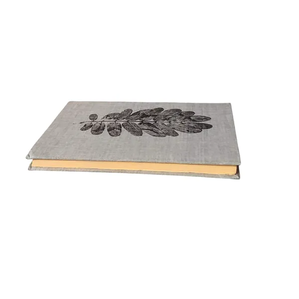 Handmade_Ecoprint_Fabric_Cover_Notebook(Grey)