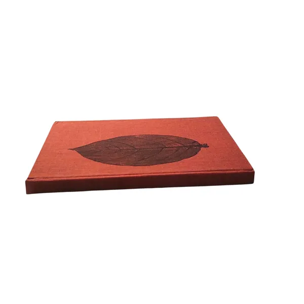 Handmade_Ecoprint_Fabric_Cover_Notebook(Maroon)