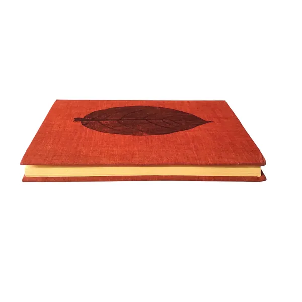 Handmade_Ecoprint_Fabric_Cover_Notebook(Maroon)