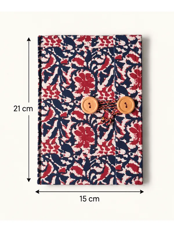 Handmade_Floral_Block_Printed_Fabric_Cover_Notebook