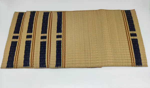 Madurkathi_Indigo_Line_Pattern_Placemats(Set_Of_4)
