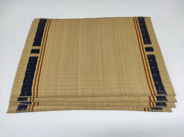 Madurkathi_Indigo_Line_Pattern_Placemats(Set_Of_4)