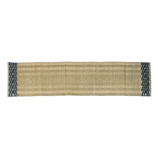 Madurkathi_Table_Runner_For_Dining_Table|Heat_Resistant_Long_Mat_Made_With_Handwoven_Natural_Fiber|_Indigo_Border_Design|_Rustic_Decor_For_4-6_Seater_Dining_Tables,_Pack_Of_1,_‎13"/54"