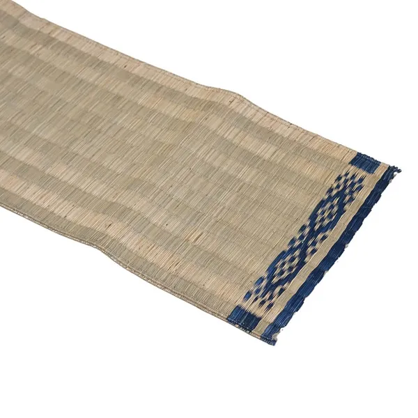 Madurkathi_Table_Runner_For_Dining_Table|Heat_Resistant_Long_Mat_Made_With_Handwoven_Natural_Fiber|_Indigo_Ornamental_Design|_Rustic_Decor_For_4-6_Seater_Dining_Tables,_Pack_Of_1,_‎13"/54"