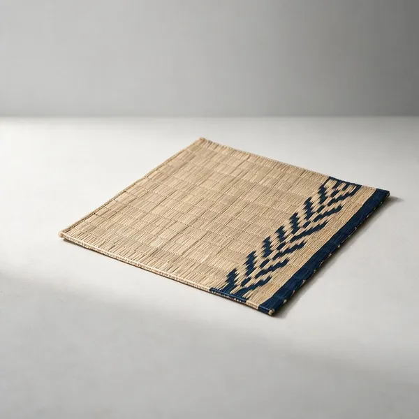 Madurkathi_Table_Runner_For_Dining_Table|Heat_Resistant_Long_Mat_Made_With_Handwoven_Natural_Fiber|_Indigo_Leaf|_Rustic_Decor_For_4-6_Seater_Dining_Tables,_Pack_Of_1,_‎13"/54"