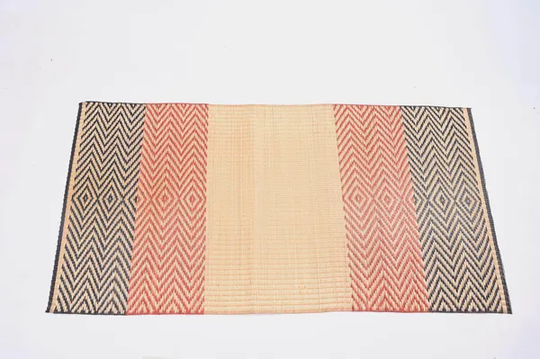Handcrafted_7_Count_Red-Black-Natural_Stripes_Madurkathi_Floor_Mat|_6Ftx3Ft_Mat