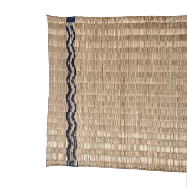 Handcrafted_Natural_Madurkathi_Floor_Mat_With_Indigo_Border,_Chatai_Mat_For_Home,_Natural_Fiber_Rugs,_Living_Room_Carpet_Comfy_Bedroom_Home_Decorate_Floor_Kids_Playing_Mat,_4X2Ft_(Set_Of_1)