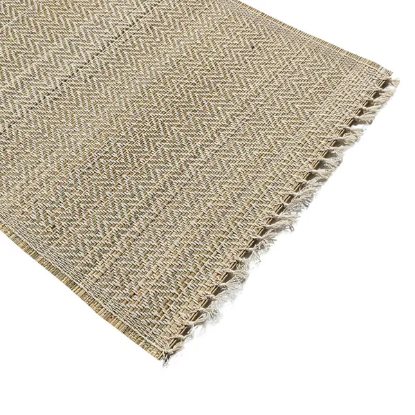 Madurkathi_Table_Runner_12"×60"_–_Handwoven_Natural_River_Grass_(Twig_&_Thread_Weave),_Heat-Resistant_&_Eco-Friendly,_Rustic_Bengal_Artisan_Décor(White)