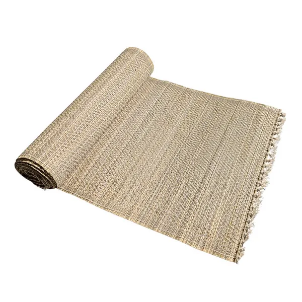 Madurkathi_Table_Runner_12"×60"_–_Handwoven_Natural_River_Grass_(Twig_&_Thread_Weave),_Heat-Resistant_&_Eco-Friendly,_Rustic_Bengal_Artisan_Décor(White)