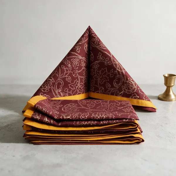 Malai_Cotton_Home_Dining_Table_Napkins(Set_Of_6)|14"X14"