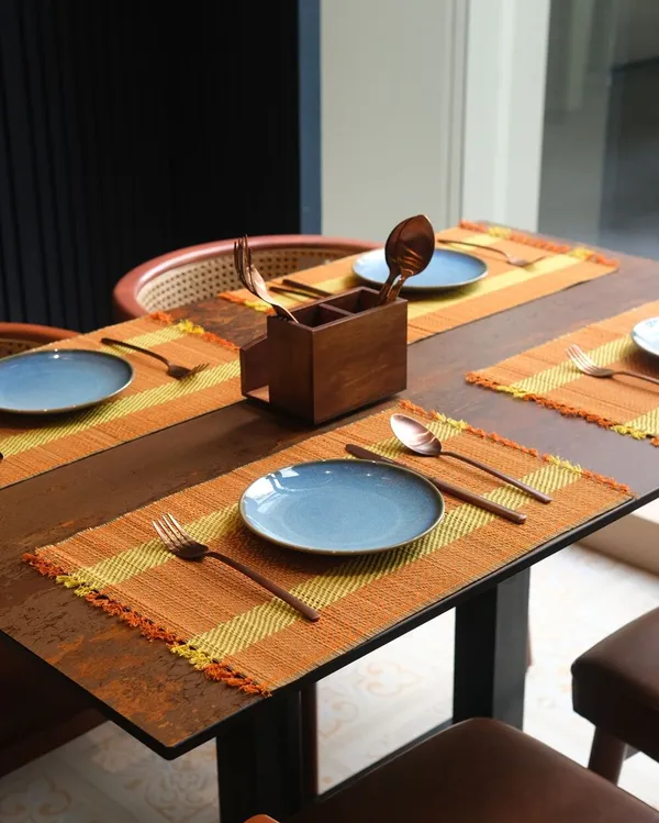 Set_Of_6_Madurkathi_Placemats_–_Handwoven_Natural_River_Grass_Dining_Mats,_Heat-Resistant_&_Eco-Friendly,_Rustic_Twig_&_Thread_Design,_Gi-Tagged_Artisan_Craft(Brown-Yellow)|12"/18"