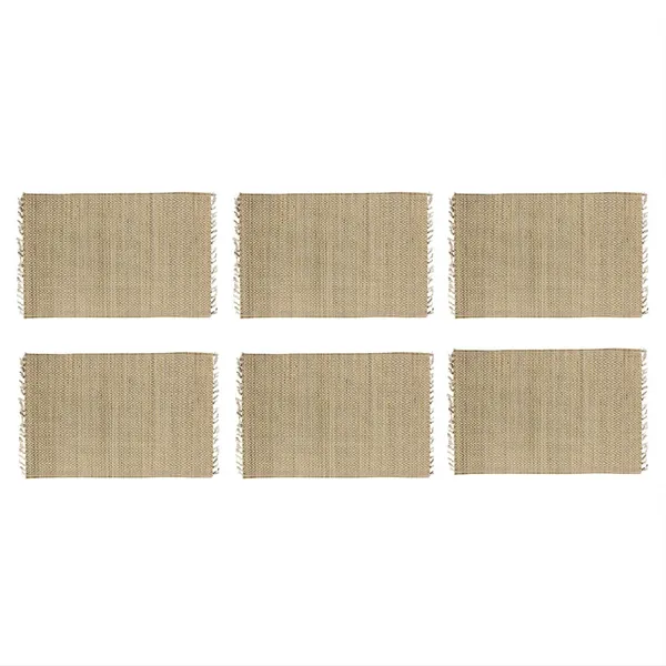 Set_Of_6_Madurkathi_Placemats_–_Handwoven_Natural_River_Grass_Dining_Mats,_Heat-Resistant_&_Eco-Friendly,_Rustic_Twig_&_Thread_Design,_Gi-Tagged_Artisan_Craft(White)|12"/18"