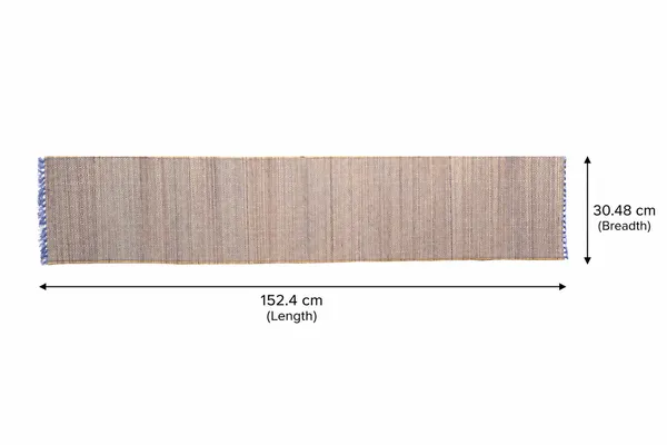 Madurkathi_Table_Runner_12"×60"_–_Handwoven_Natural_River_Grass_(Twig_&_Thread_Weave),_Heat-Resistant_&_Eco-Friendly,_Rustic_Bengal_Artisan_Décor(White)