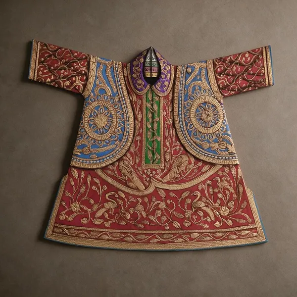 Majaraja'S_Embroidered_Kurta_&_Jacket_By_Kailash_C_Kumawatsize_6"X6"