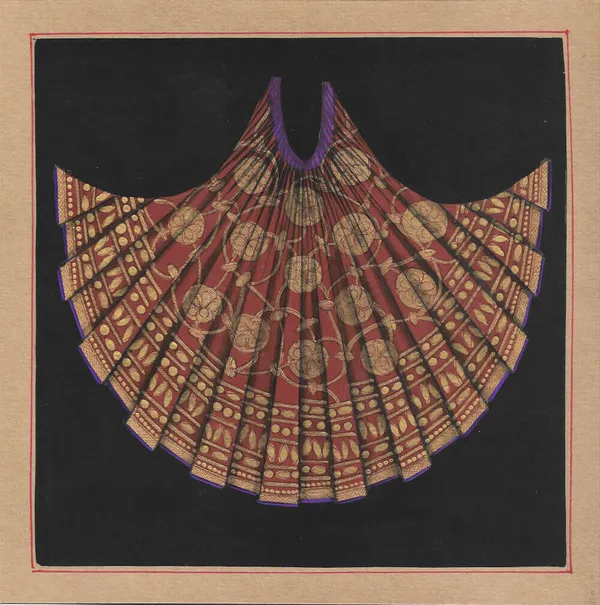 Majarani'S_Embroidered_Red_Ghagra_By_Kailash_C_Kumawatsize_7"X7"