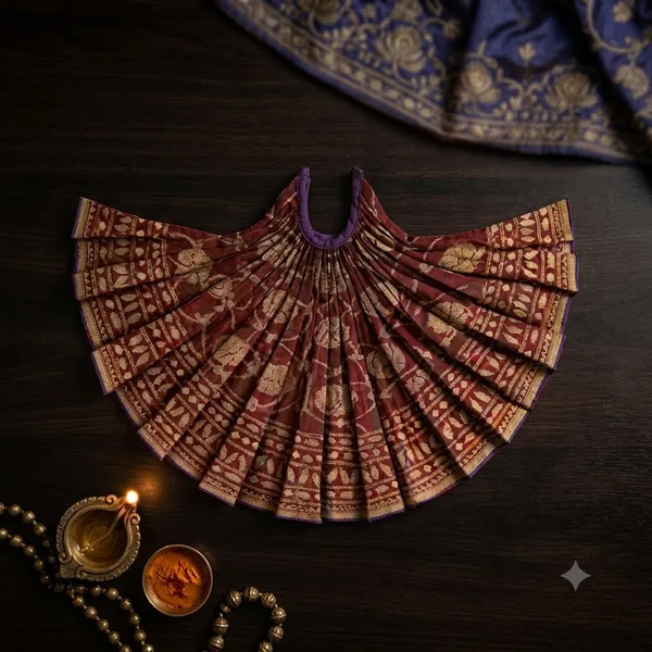 Majarani'S_Embroidered_Red_Ghagra_By_Kailash_C_Kumawatsize_7"X7"