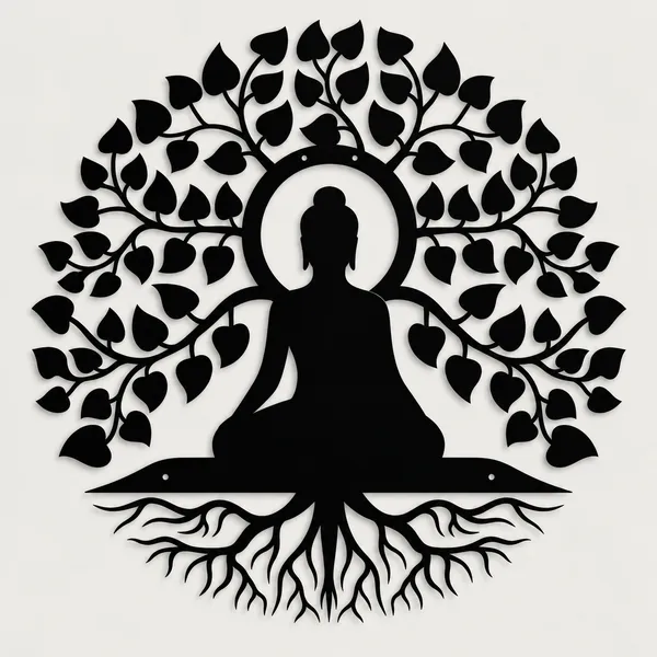 Mild_Steel_Spiritual_Tree_Of_Life_Buddha_Wall_Art