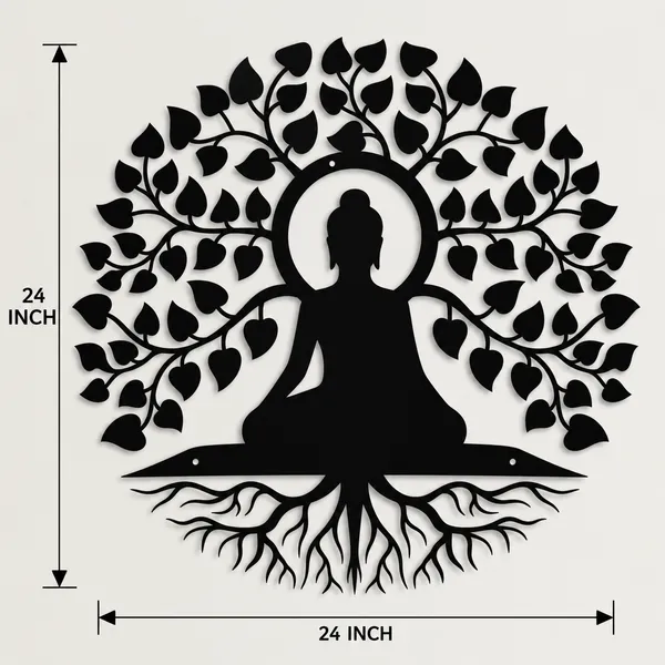 Mild_Steel_Spiritual_Tree_Of_Life_Buddha_Wall_Art