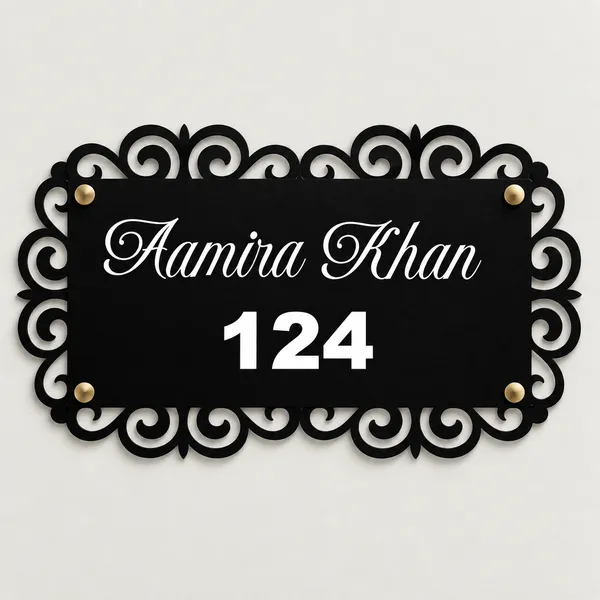 Mild_Steel_Ornate_Laser_Cut_Border_Wall_Name_Plate