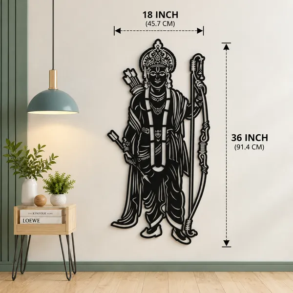Mild_Steel_Spiritual_Lord_Rama_Silhouette_Wall_Art