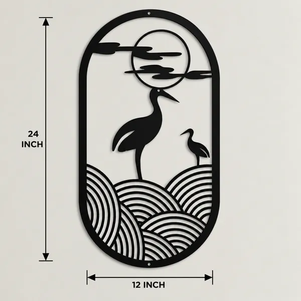 Mild_Steel_Contemporary_Birds_Clouds_Waves_Wall_Art