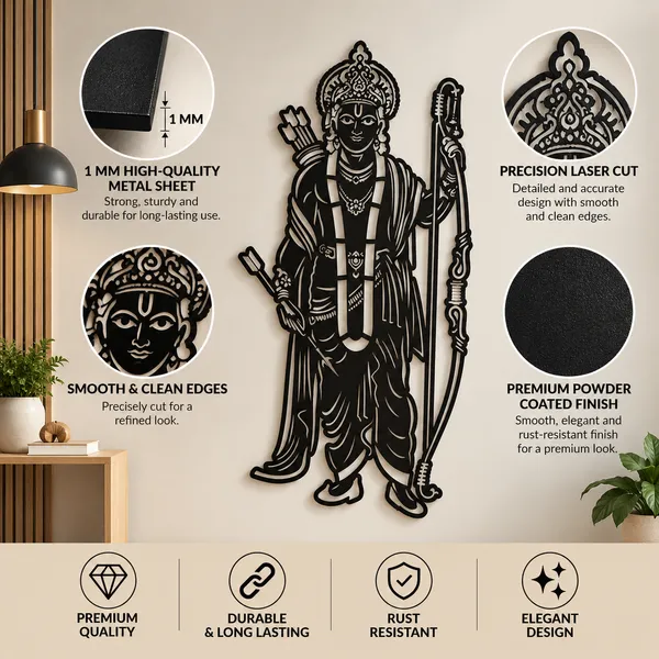 Mild_Steel_Spiritual_Lord_Rama_Silhouette_Wall_Art