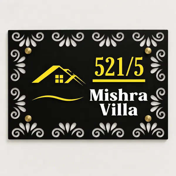 Mild_Steel_Decorative_Floral_Ornamental_Border_Name_Plate