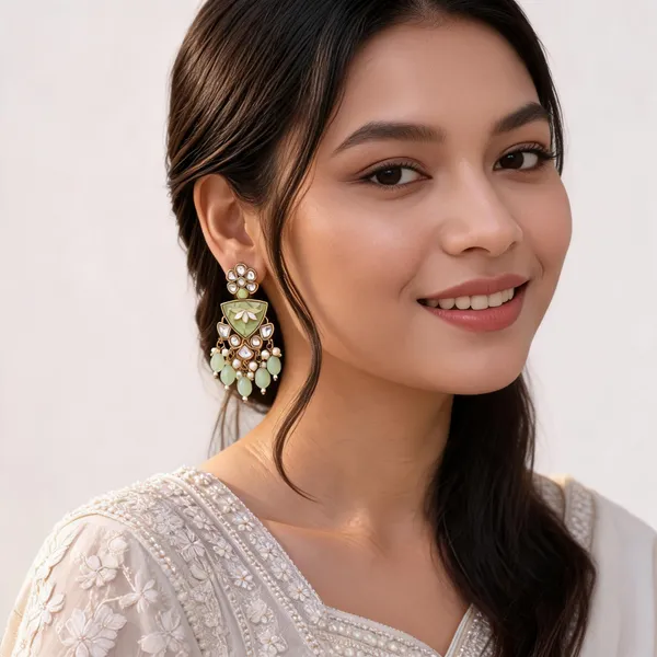 Gold_And_Green_Brass_Stone_Chandelier_Earrings_For_Women